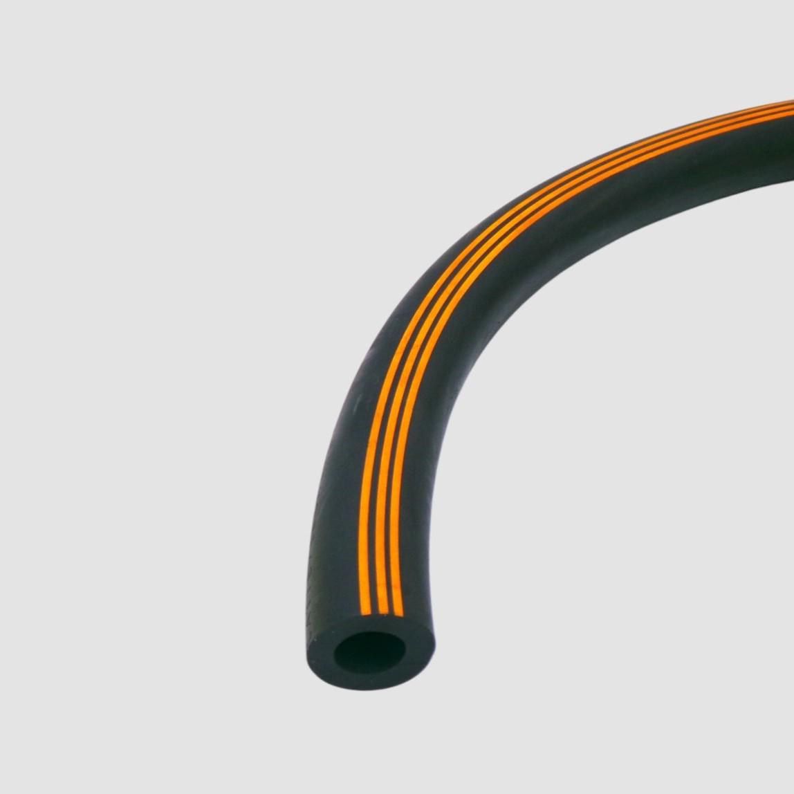 TUBO LATTE GOMMA 14x25 nero TEDESCO R.ARANCIO