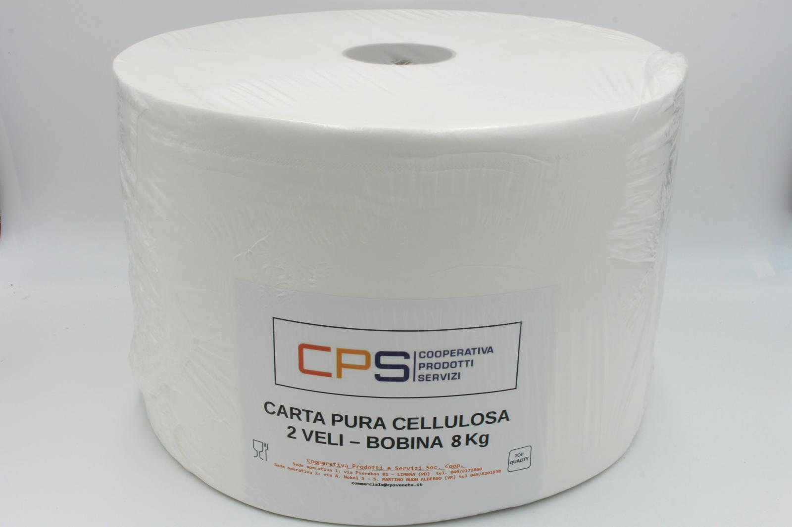 CARTA ROTOLO 8 Kg 2 veli pura cellulosa