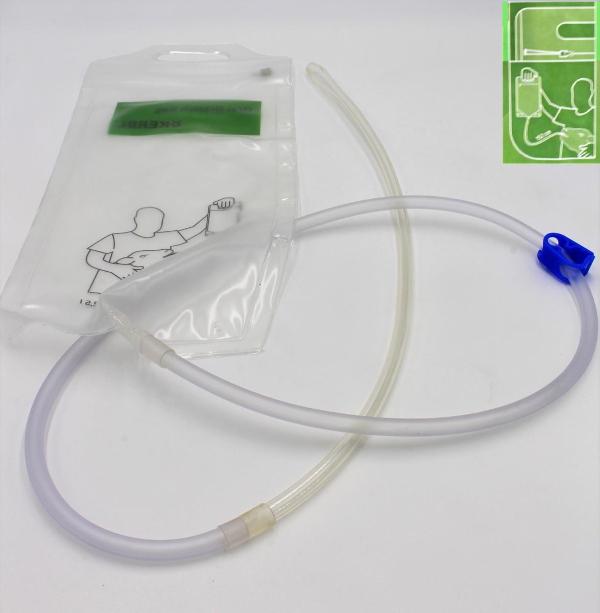 SACCA ALIMENT. FORZATA KERBL 2,5 LT chiusura zip c/sonda