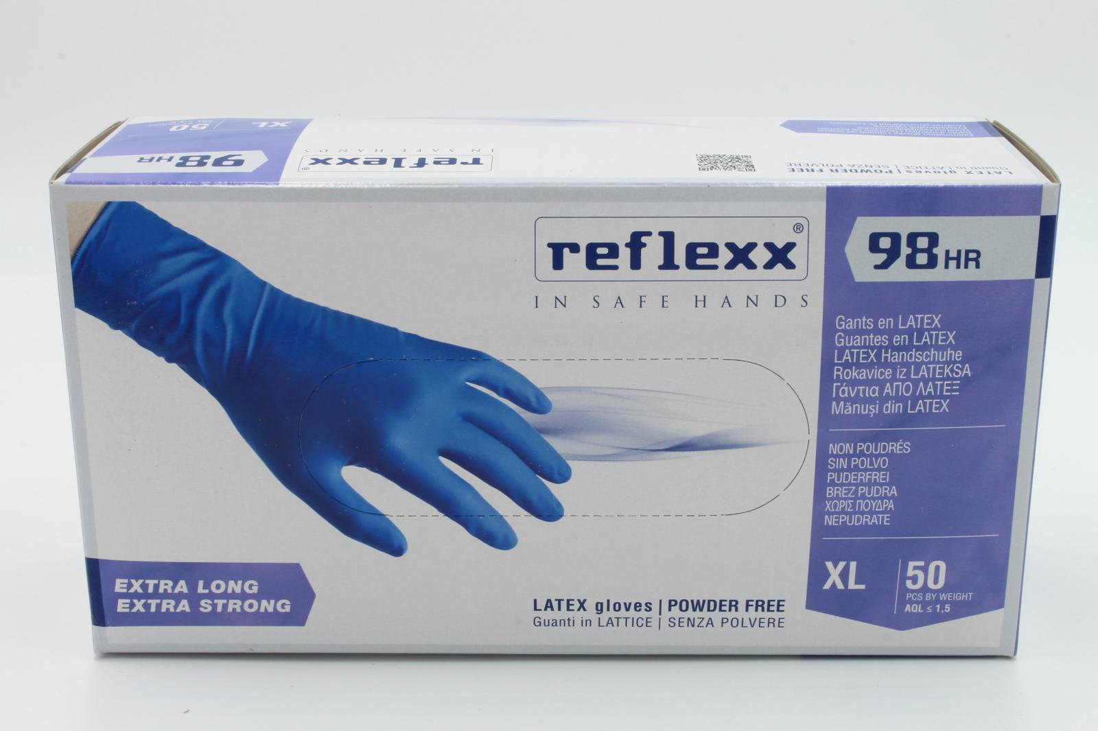 GUANTO REFLEXX98 BLU PESANTE LATTICE 50 pz.