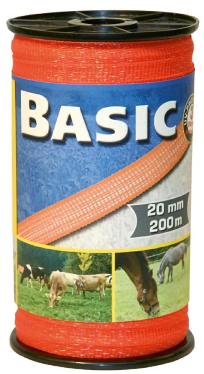FETTUCCIA 20mm. 200mt. ORANGE BASIC 441527