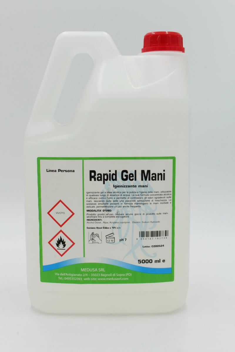RAPID GEL IGIENIZZANTE MANI - 5 lt