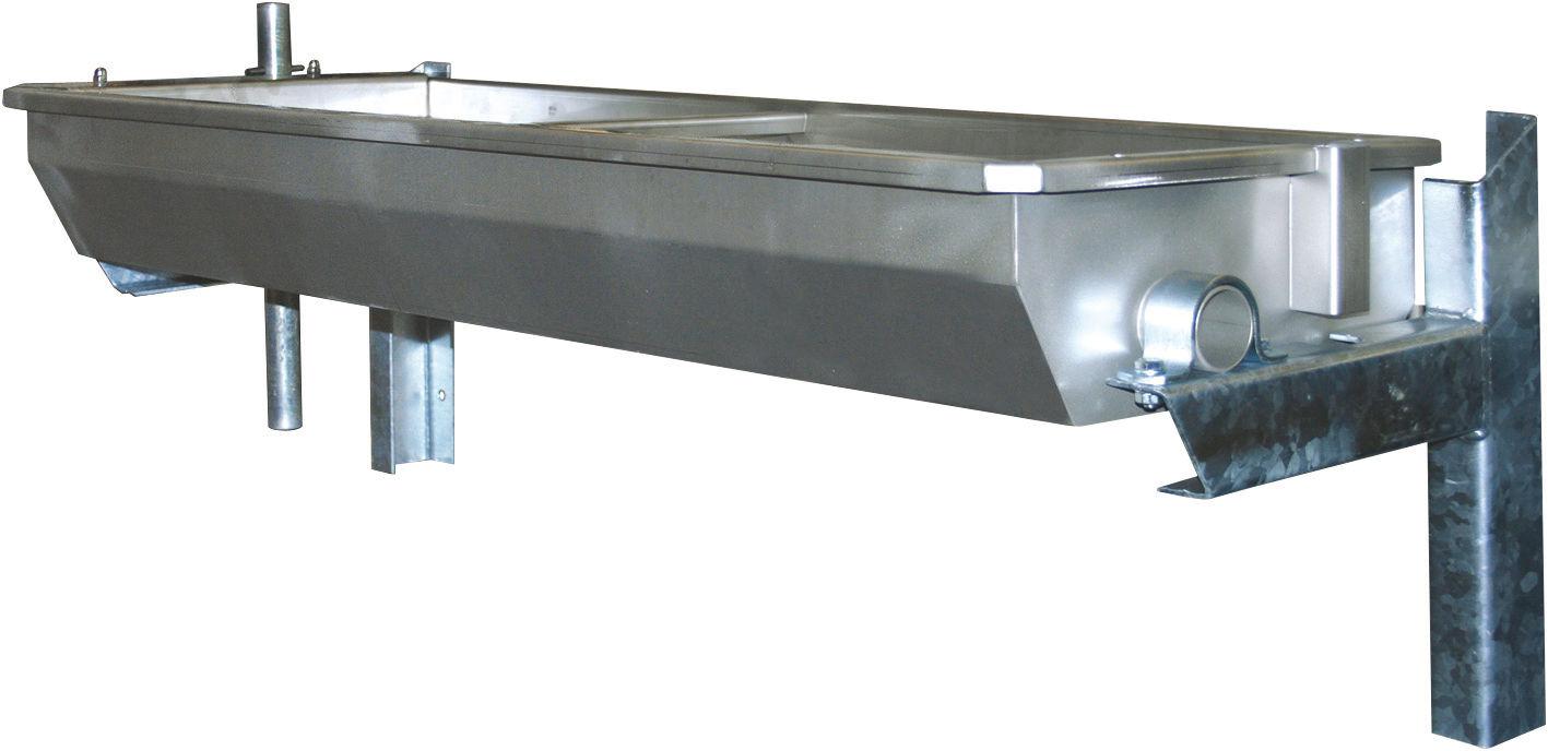 ABBEVERATOIO RIBALT. INOX 1,5MT. A PARETE 50 LT