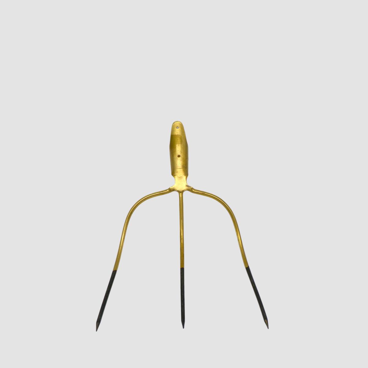 FORCA  3 DENTI 30x30 GIALLA ZINCATA