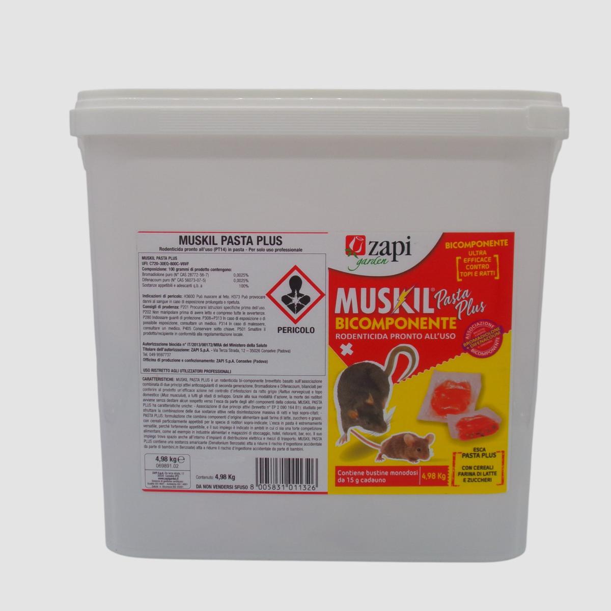 MUSKIL pasta PLUS 5kg biocida